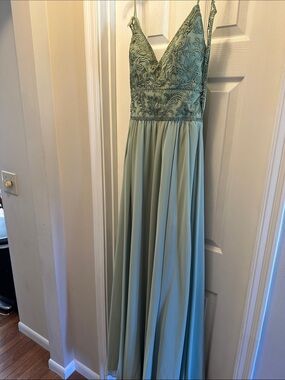 Kennedy Blue bridesmaids dress Cameron in Sage